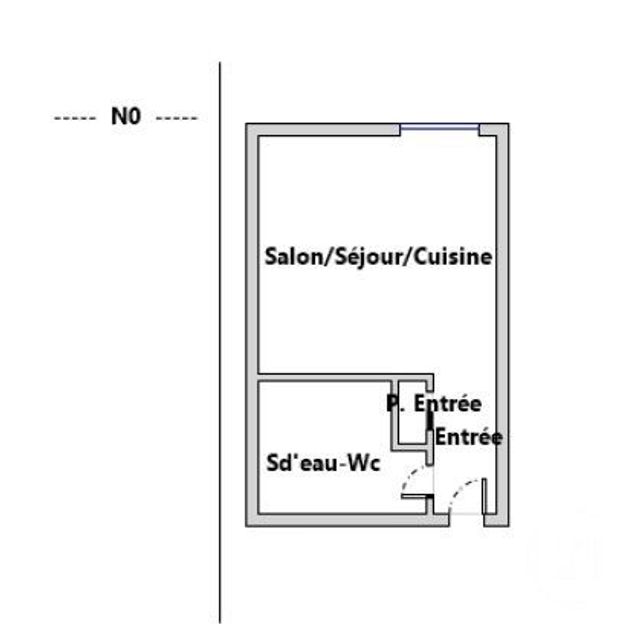 Appartement Studio à vendre - 1 pièce - 19.47 m2 - BORDEAUX - 33 - AQUITAINE - Century 21 Talent Immobilier