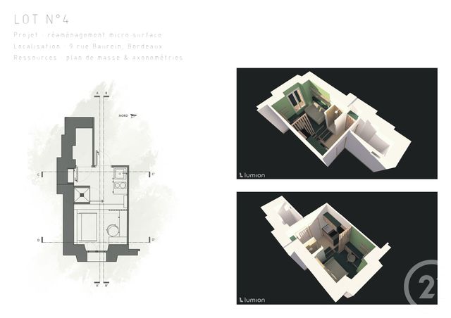 Appartement Studette à vendre - 1 pièce - 11.04 m2 - BORDEAUX - 33 - AQUITAINE - Century 21 Talent Immobilier