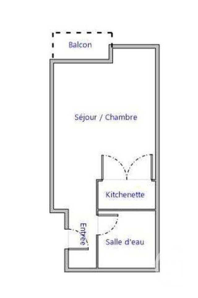 Appartement Studio à vendre - 1 pièce - 23.06 m2 - BORDEAUX - 33 - AQUITAINE - Century 21 Talent Immobilier