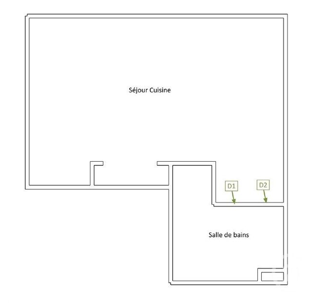 Appartement Studio à vendre - 1 pièce - 20.66 m2 - BORDEAUX - 33 - AQUITAINE - Century 21 Talent Immobilier