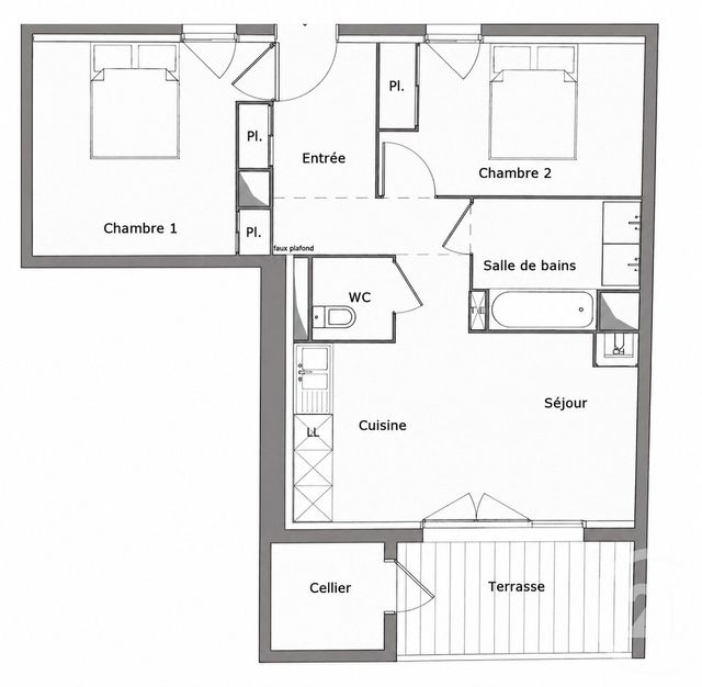 Appartement T3 à vendre - 3 pièces - 56.65 m2 - BORDEAUX - 33 - AQUITAINE - Century 21 Talent Immobilier