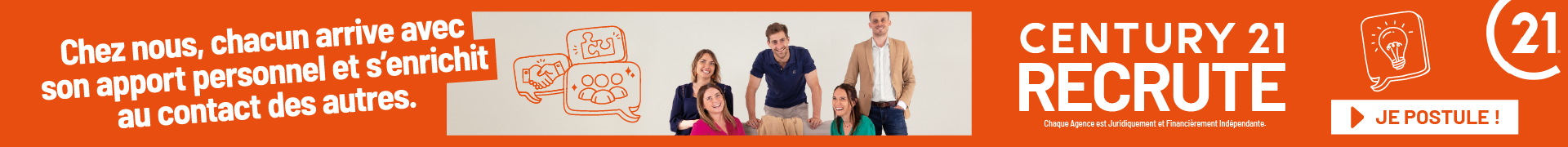 CENTURY&nbsp;21 recrute